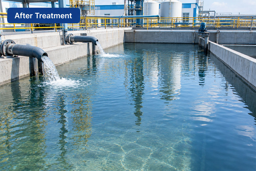 Industrial wastewater before treatment